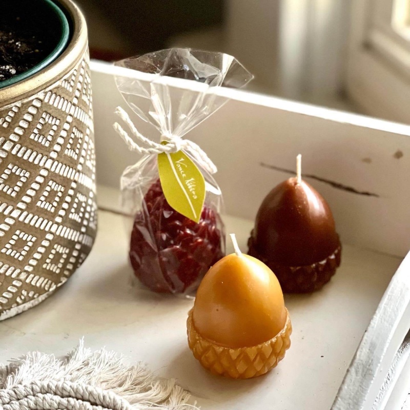 Scented Acorn Candle Set Of 2