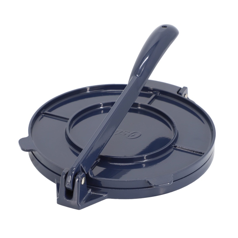 Oster Ravello 8 Inch Cast Aluminum Round Tortilla Press In Blue