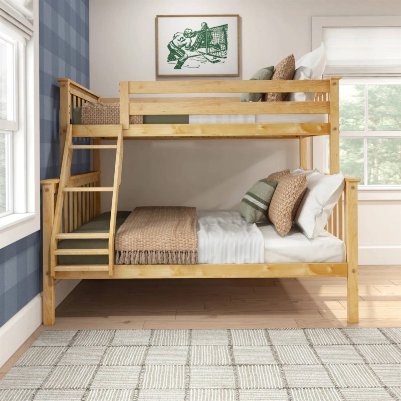 Twin Over Full Solid Wooden Bunk Bed