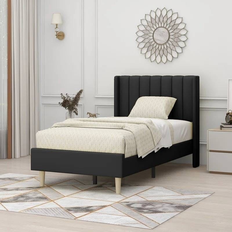 Twin Size Mid-Century Platform Bed Frame
