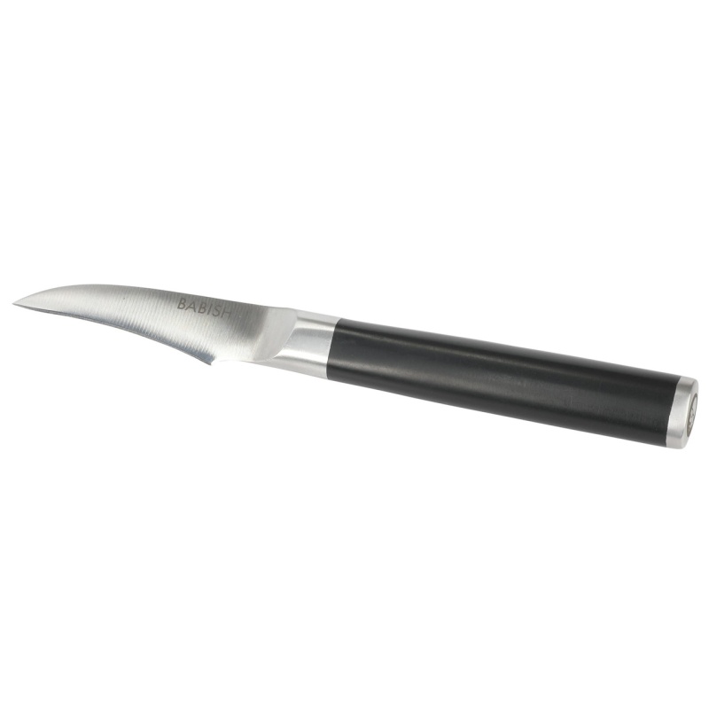 Babish 2.4 Inch High-Carbon Stainless Steel Full Tang Bird's Beak Knife In Black