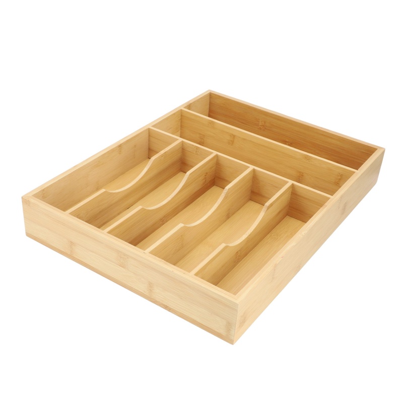 Megachef Bamboo 7 Section Drawer Organizer