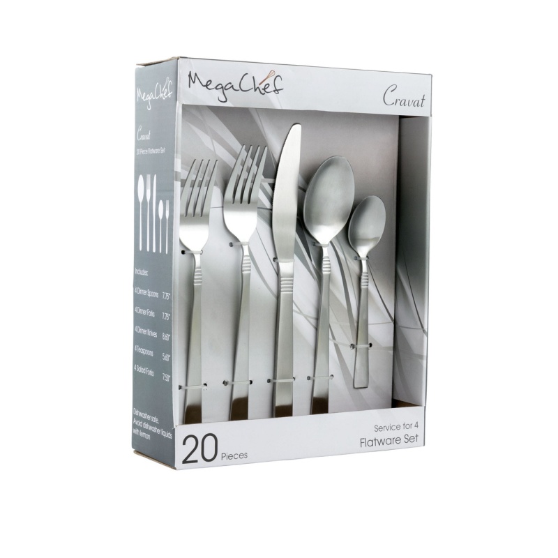 Megachef Cravat 20 Piece Flatware Set