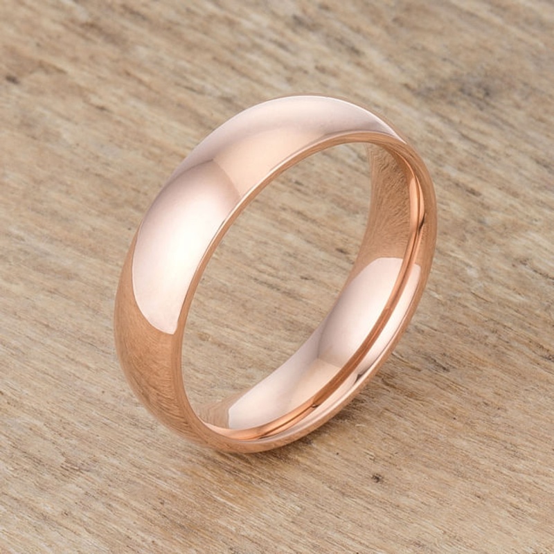5 Mm Ipg Rose Gold Stainless Steel Band
