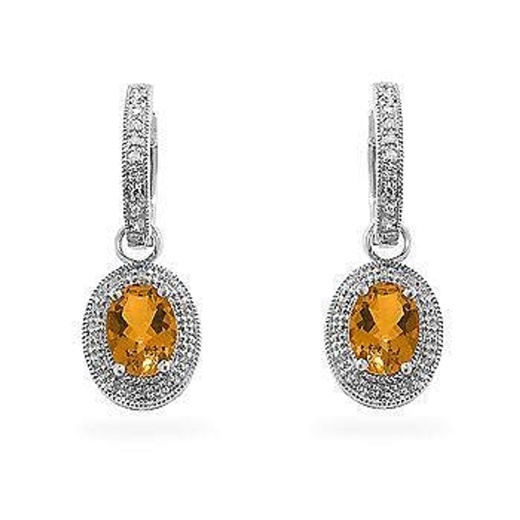 Citrine Formal Drops - 14k Bonded Gold Jewelry