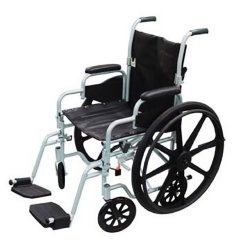 Poly-Fly 20" Wheelchair And Transport Chair Combo 250Lb 1/Cs