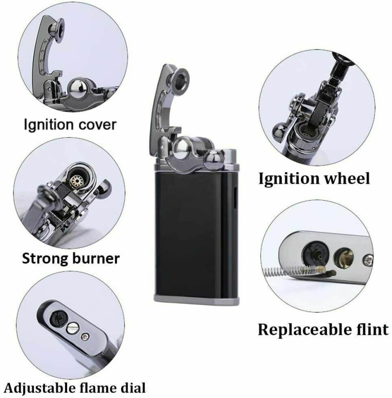 Jobon Retro Jet Flame Torch Lighter Cigar Lighter With Gift Box