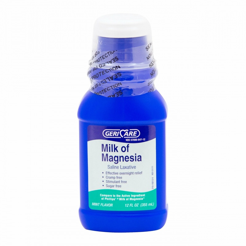Milk Of Magnesia Laxative Liquid Mint Flavor 12 Oz