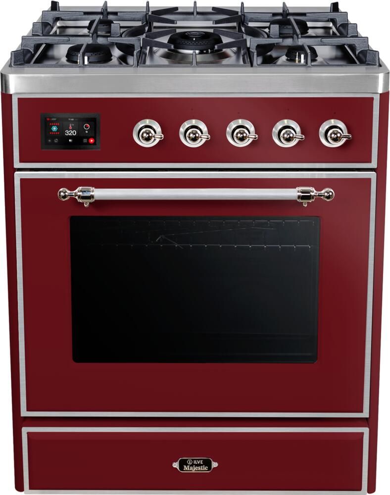 30" Majestic Ii Series Freestanding Dual Fuel Single Oven Range With 5
