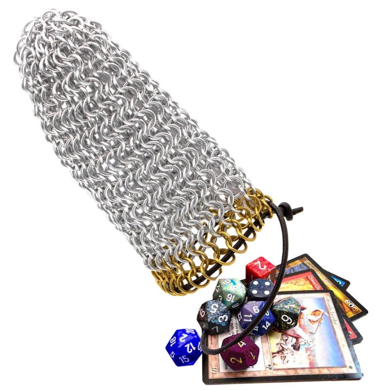 Mythrojan Chainmail DnD Dice Bag