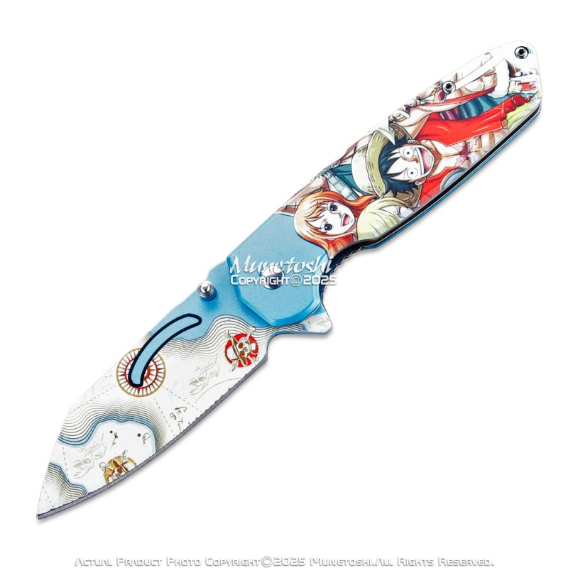 8" One Piece Pirates Tactical Camping Lightweight Pocket Knife Cosplay