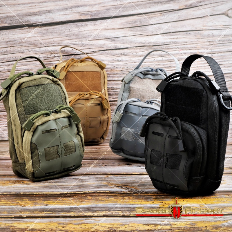 Mastiff Outdoor Tactical Shoulder Waist Pouch 600D Molle Black Grey Green Khaki