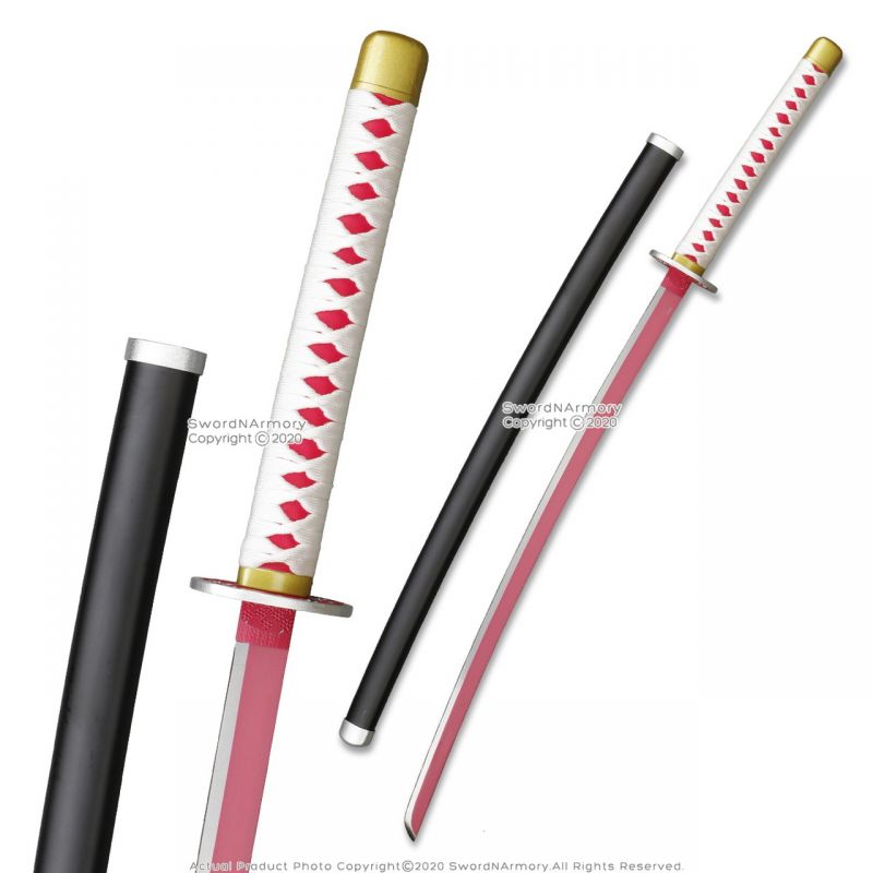 38" Steel Larp Cosplay Anime Demon Kanao Tsuyuri Sword With Scabbard Costumes
