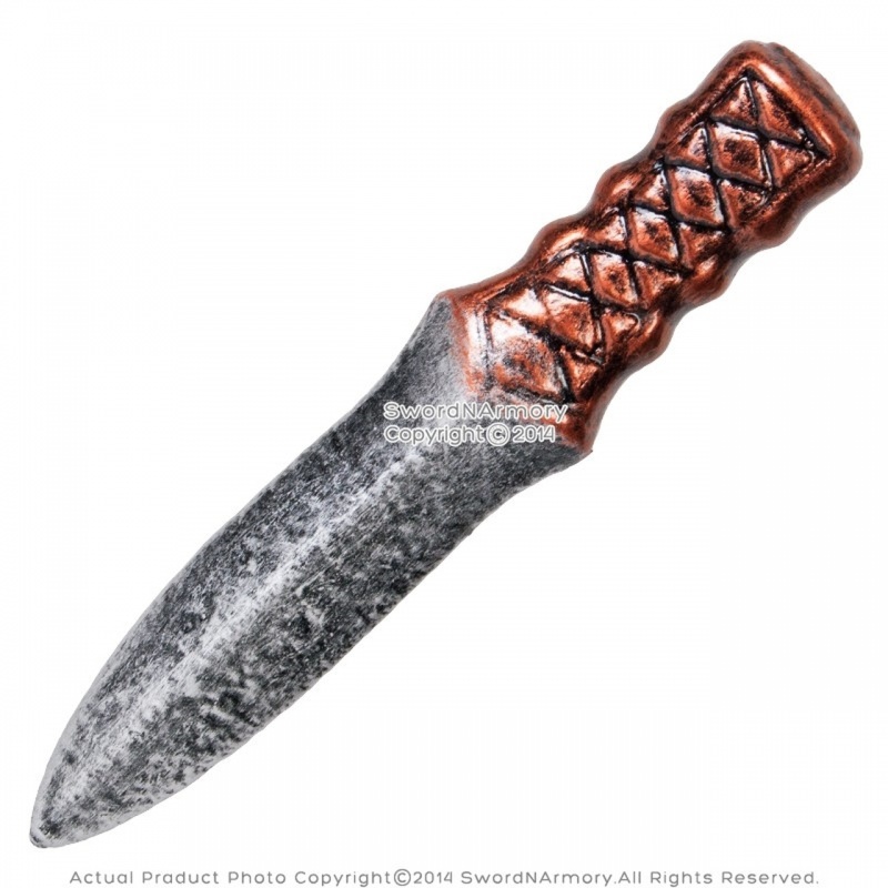 9.25" Fantasy Medieval Foam Dagger Short Sword For Larp Renaissance Costume