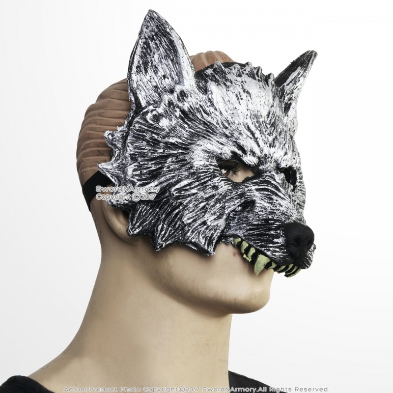 Wolf's Head Foam Mask Adult Men Kid Masquerade Wolf Werewolf Halloween