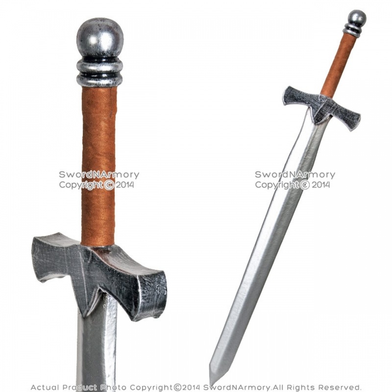 36" Fantasy Dark Knight Arming Sword Larp Foam Latex Video Game Weapon Cosplay b