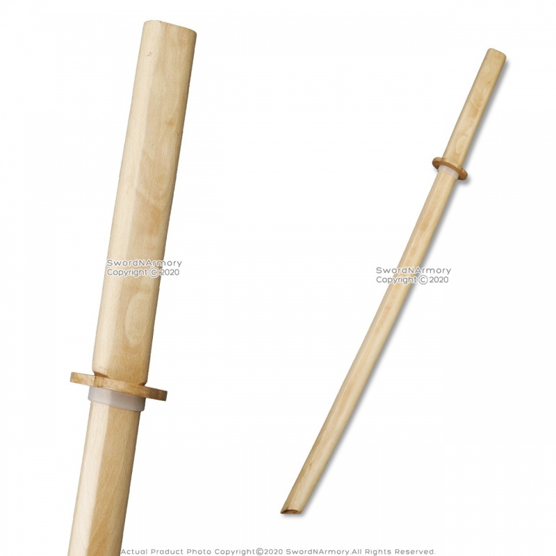 39" Daito Katana Bokken Samurai Practice Sword in Oak Wood
