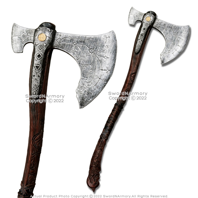 36" Leviathan War Viking Axe Foam Fantasy Kratos Video Game Cosplay Costume Prop