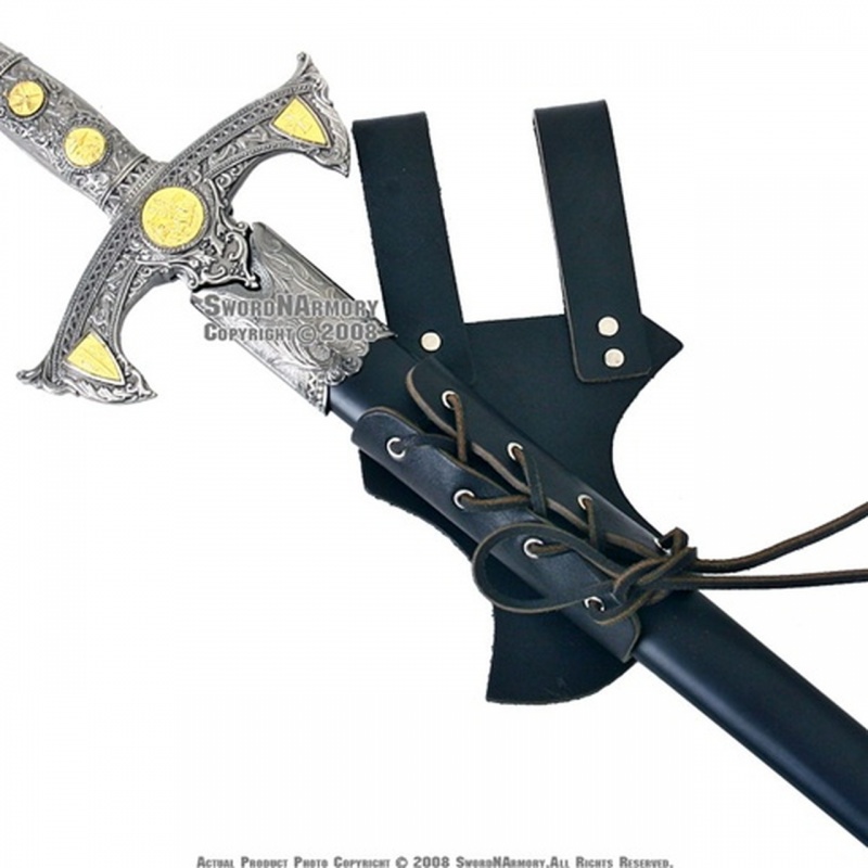 Leather Medieval Sword Frog Belt Hook Hanger For Sca And Larp