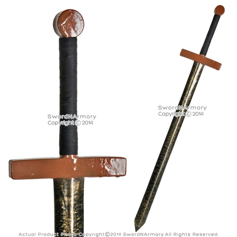 43" Fantasy Dark Knight Battle Sword Metalic Larp Foam Latex Weapon Cosplay Br
