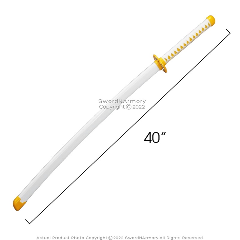 40" Abs Plastic Blade Zenitsu Agatsuma Nichirin Katana Samurai Sword