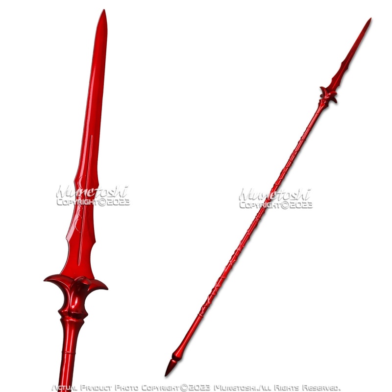 80" Gae Bolg Cu Chulainn Fate Lance Spear Stainless Steel Red Fantasy Anime Game