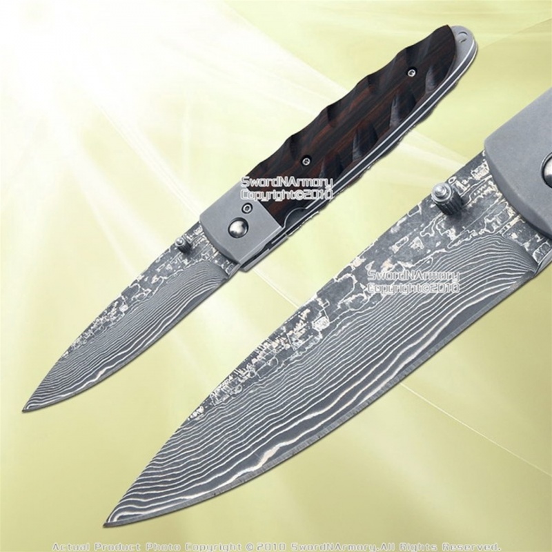 Damascus Folded Steel Gentlemen Folding Pocket Knife