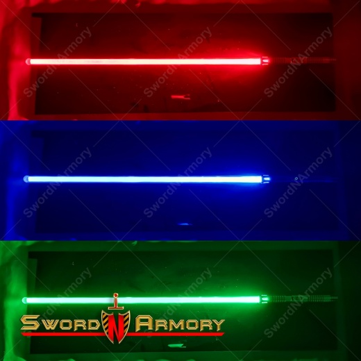 Saber Shogun Light Saber Sword With Sound 3 Colors Led Light Rechargeable Battery