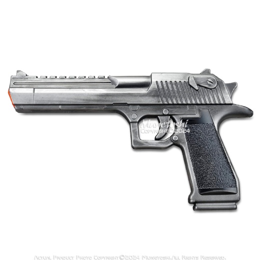 Munetoshi 12" Realistic Silver Desert Eagle Foam Gun Game Pistol Replica Costume Cosplay Prop