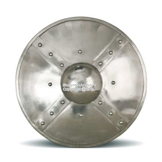 14 Gauge Steel Combat Grade Functional Roman Archer Medieval Buckler Shield Sca