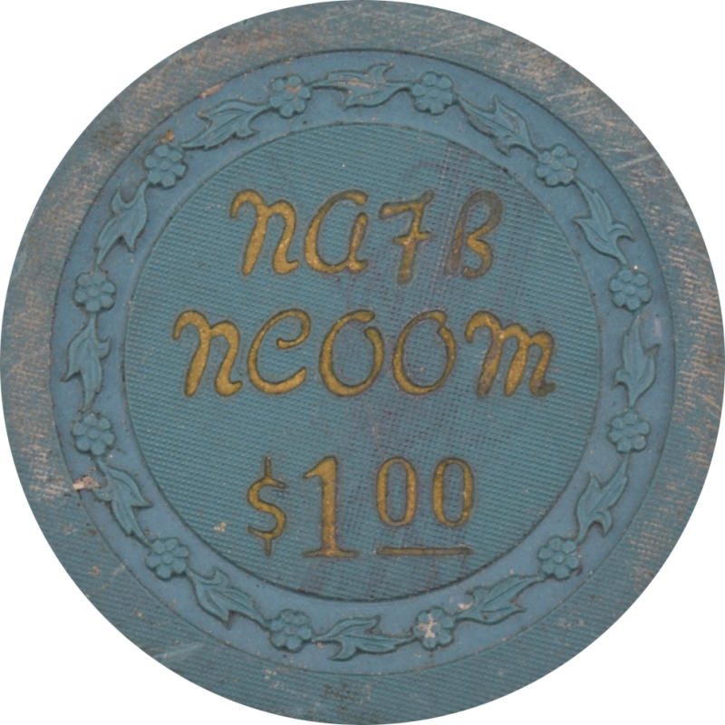 Nellis Air Force Base (Nafb) N. Las Vegas Nevada $1 Chip 1940s