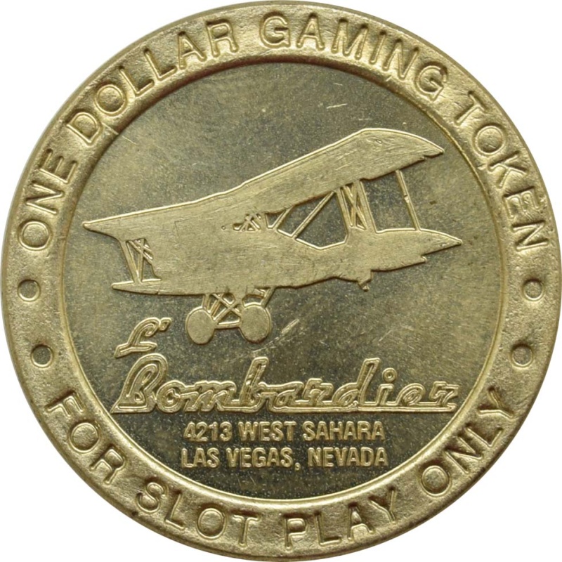 L'bombardier Las Vegas Nevada $1 Token 1996