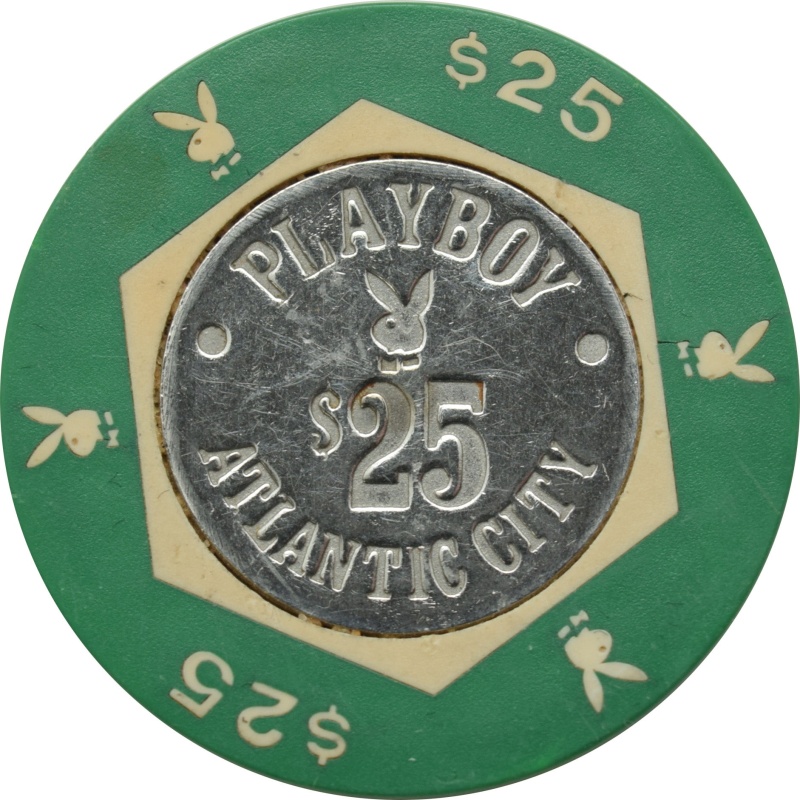 Playboy Casino Atlantic City Nj $25 Tan Chip