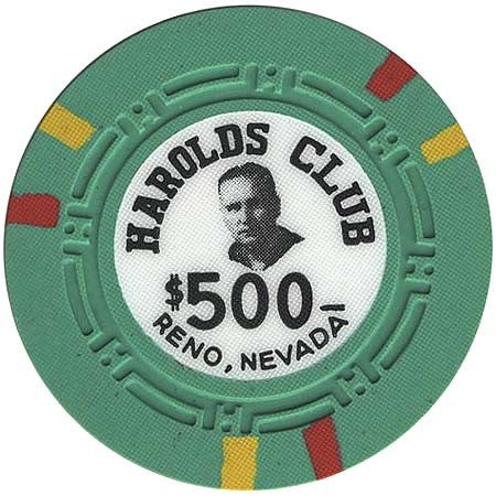 Harold's Club Casino Reno Nevada $500 Chip 1957