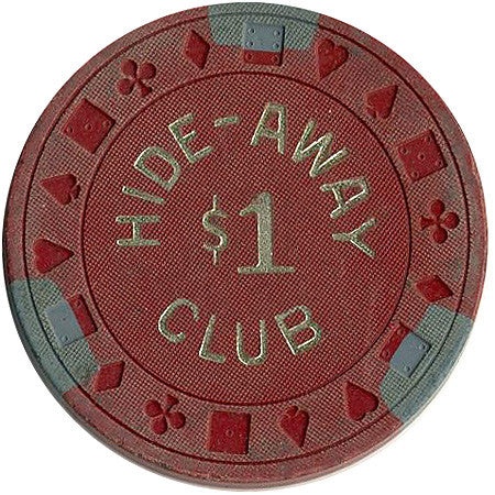 Hide-Away Club Casino Wendover Nevada $1 Chip 1976