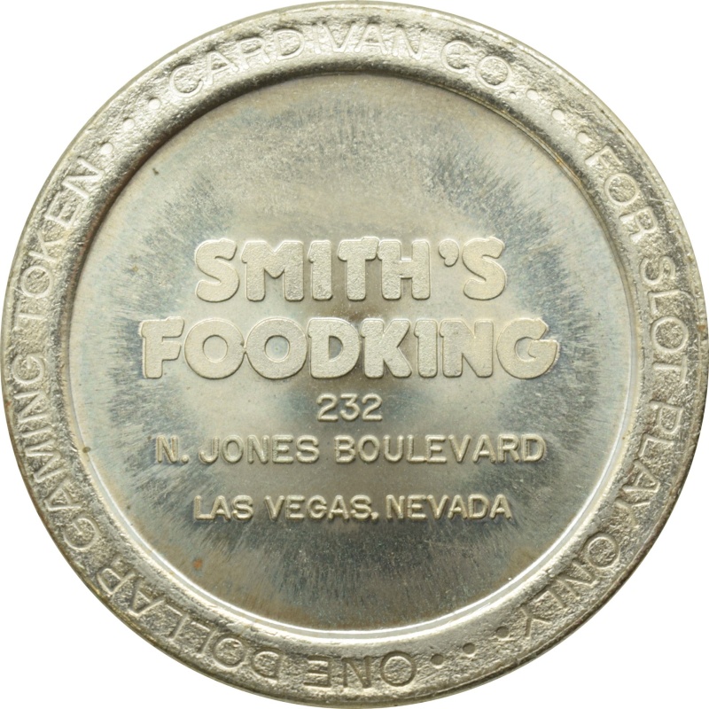 Smith's Food (232 N. Jones Blvd.) Las Vegas Nv $1 Token 1986