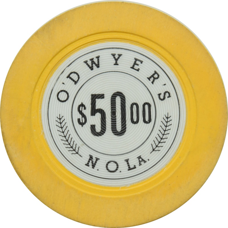 O'dwyer's Illegal Casino New Orleans Louisiana $50 Chip