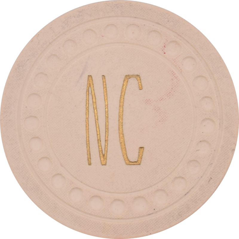 Nevada Club Casino Reno/Crystal Bay Nevada White Roulette Chip 1946
