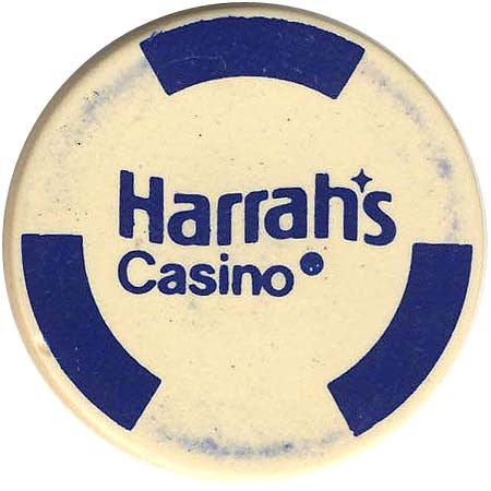 Harrah's Casino Lake Tahoe Nevada White Ncv Chip 1980