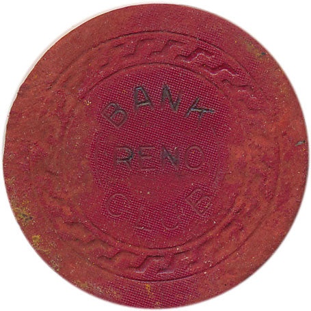Bank Club Casino Reno Nevada 5 Cent Chip 1930S Damage