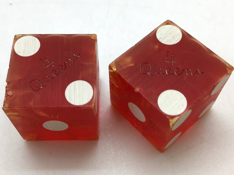 Vintage Casino Dice Sahara Hotel Las Vegas Nevada Pair of deals Dice 1960's