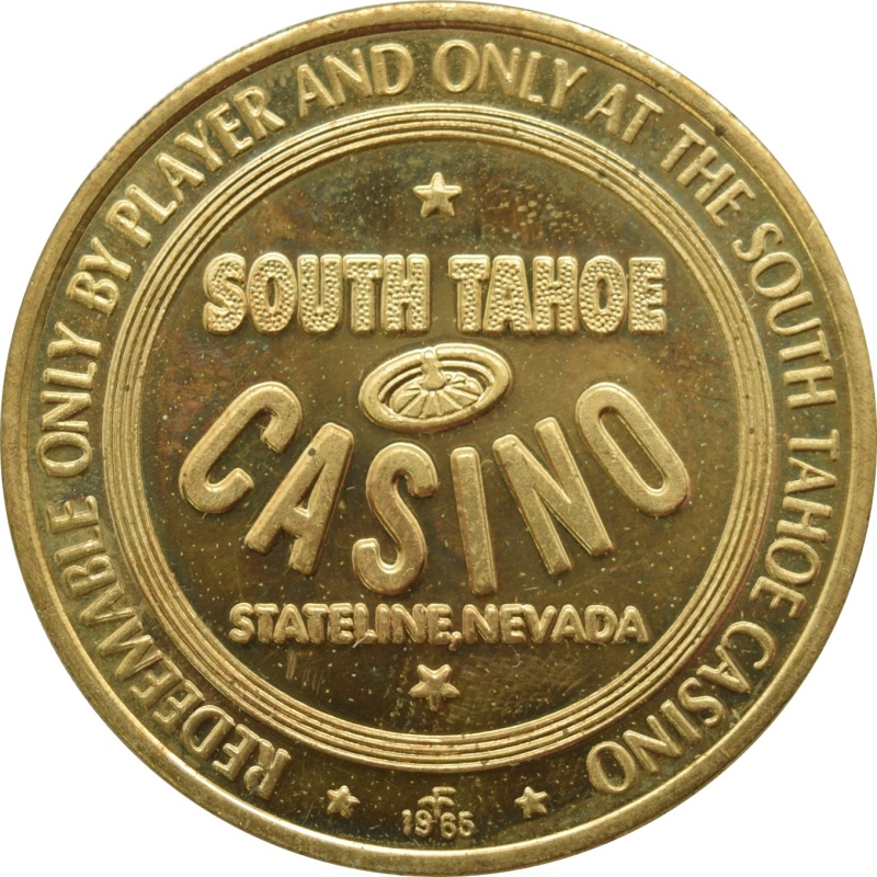 South Tahoe Casino Lake Tahoe Nv $1 Token 1965