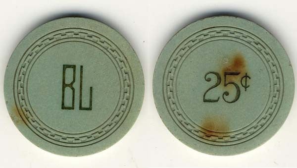 Fred's Bar Casino Pahrump Nevada 25 Cent Chip 1948