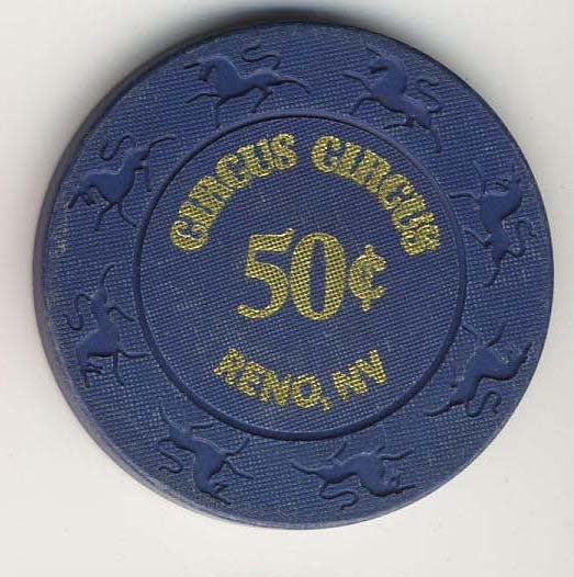 Circus Circus Casino Reno Nevada 50 Cent Chip 1997