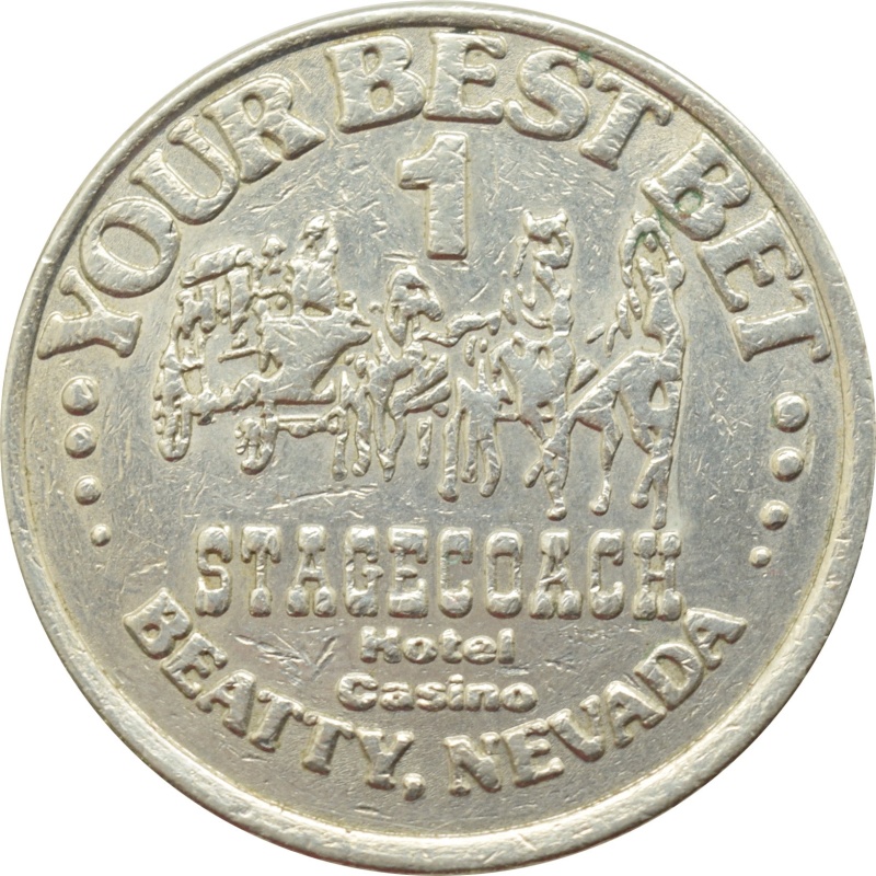 Stagecoach Casino Beatty Nevada $1 Token 1988
