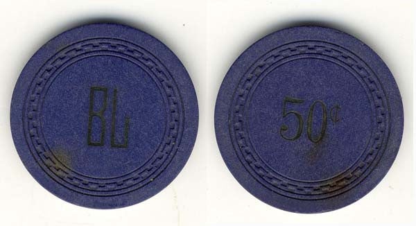 Fred's Bar Casino Pahrump Nevada 50 Cent Chip 1948