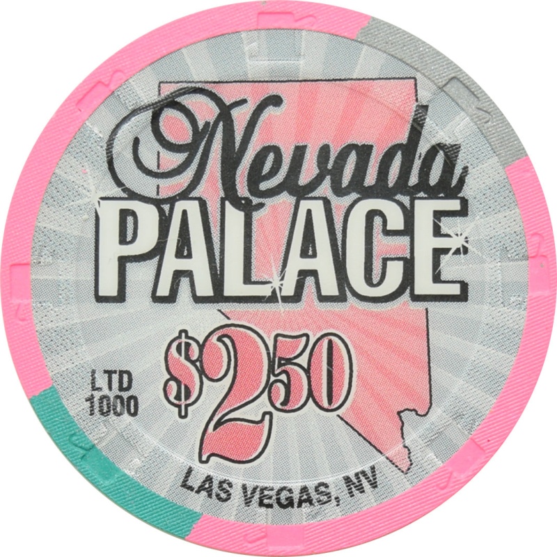 Nevada Palace Casino Las Vegas Nevada $2.50 25Th Anniversary Chip 2004
