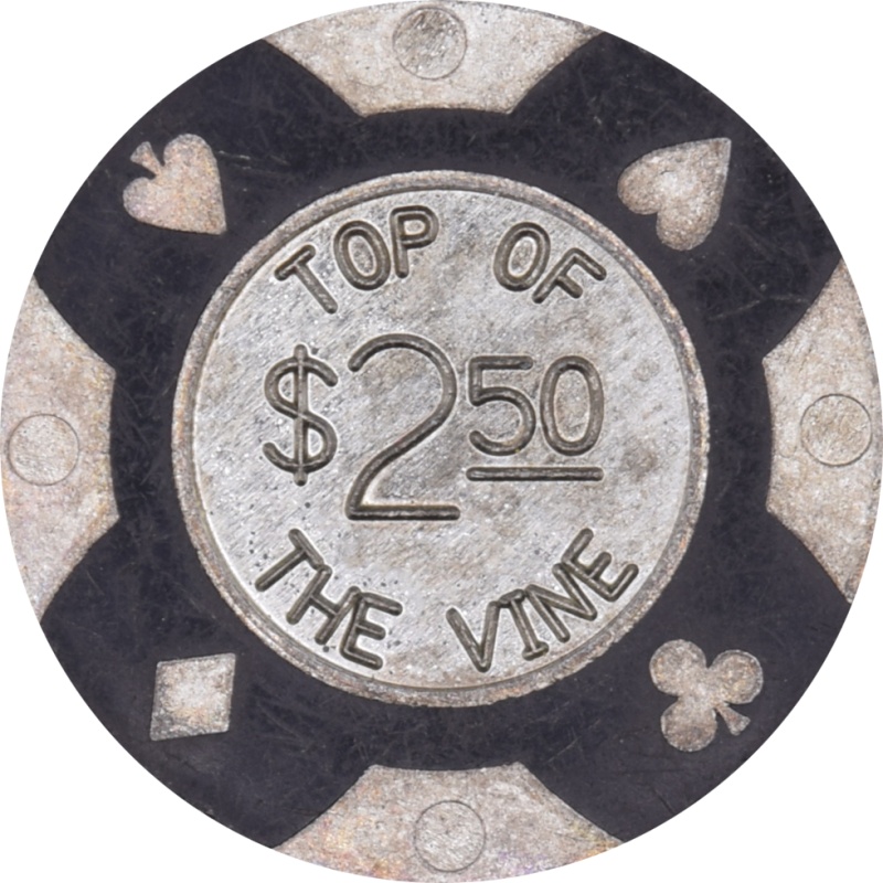 Top Of The Vine Casino Lebec California $2.50 Chip