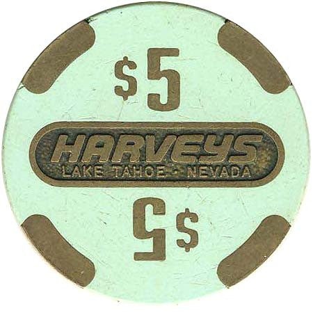 Harvey's Casino Lake Tahoe Nevada $5 Chip 1986