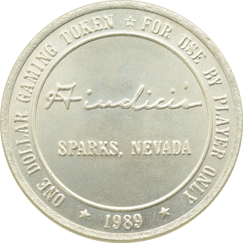 Giudici's (Victorian Gambling Hall) Casino Sparks Nv $1 Token 1989